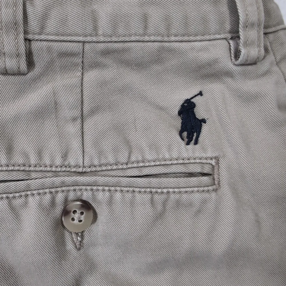 Polo Ralph Lauren Ethan Pant Men 34x34 Khaki Pleated Cotton Chino Vintage Y2k 90
